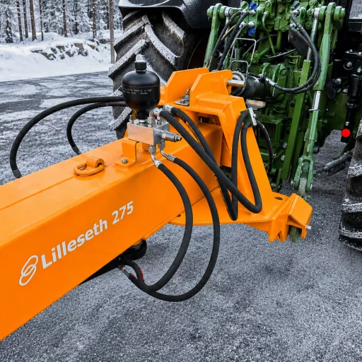 Lilleseth snø - / pl.skjær 2,75 m m / 2 syl. og hjul triangel / trepunkt