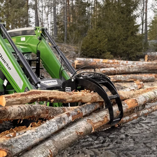 Lilleseth tømmerklo k1000 for frontlaster 1 sylinder SMS