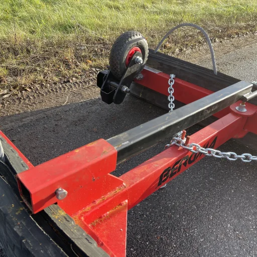 Gummislodd 1400 mm med tannet stål uni / atv med hjul