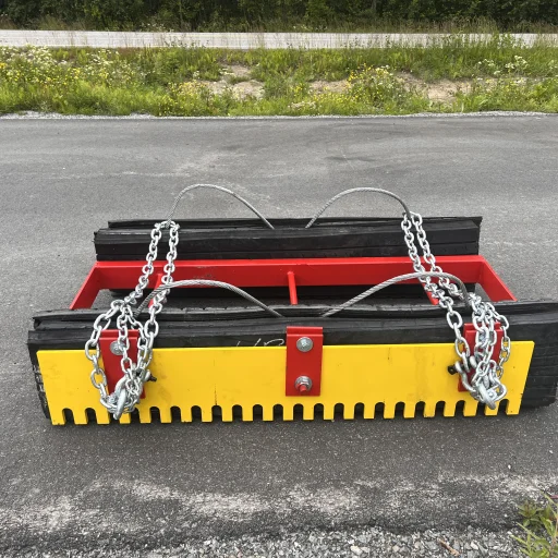 Gummislodd 1500 mm med tannet regulerbart stål