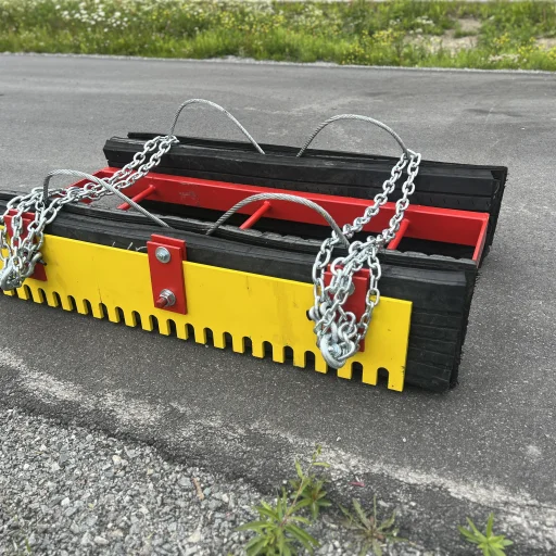 Gummislodd 1500 mm med tannet regulerbart stål