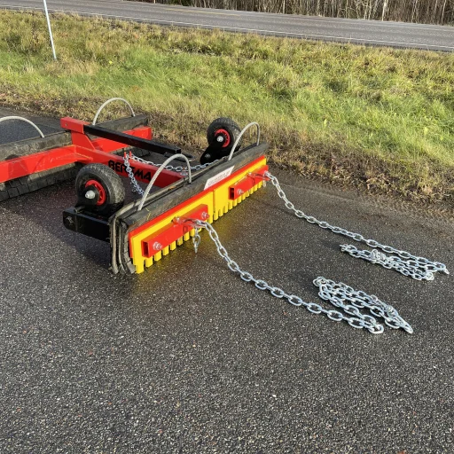 Gummislodd 1400 mm med tannet stål uni / atv med hjul