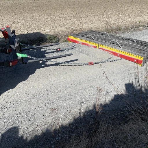 Gummislodd 2800 mm med tannet vendbart regulerbart stål