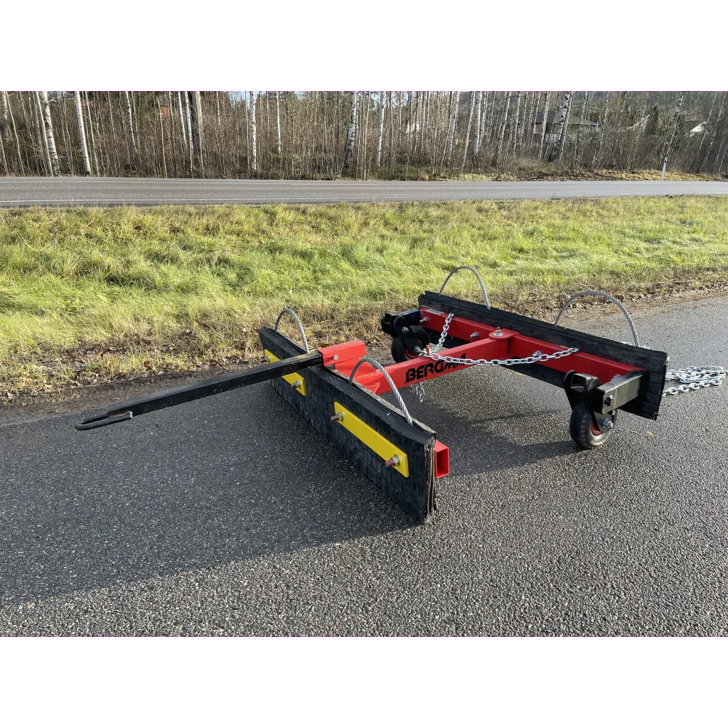 Gummislodd 1400 mm med tannet stål uni / atv med hjul