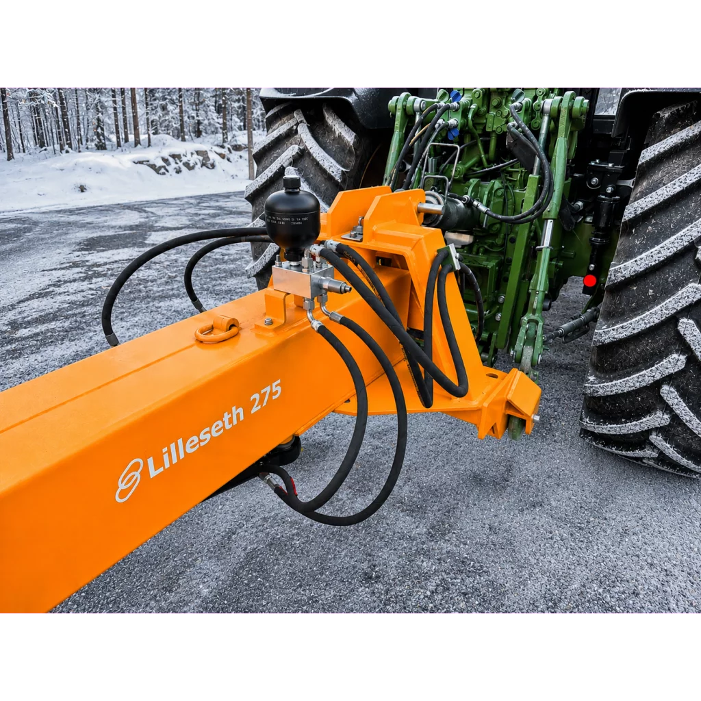 Lilleseth snø - / pl.skjær 2,75 m m / 2 syl. og hjul triangel / trepunkt