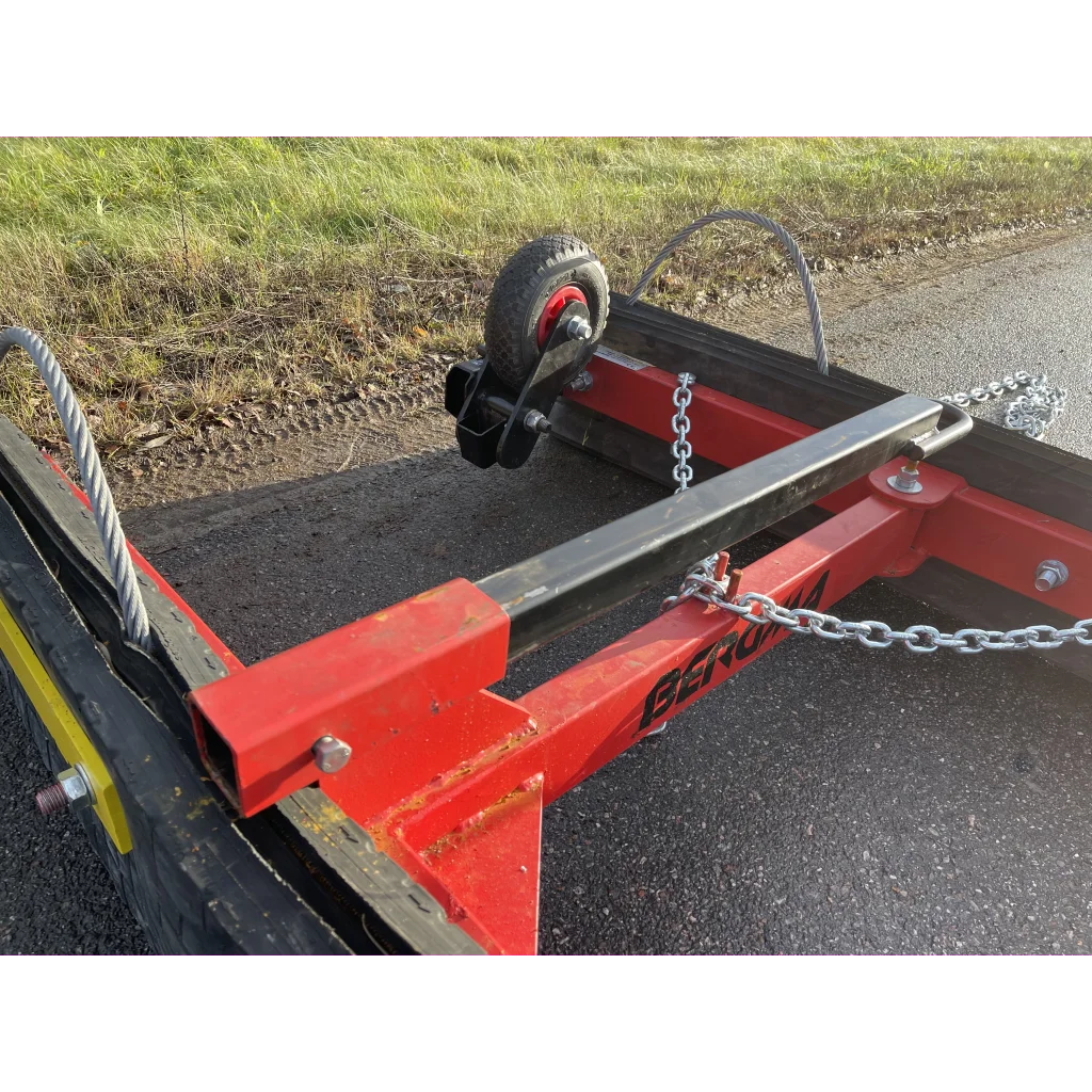 Gummislodd 1400 mm med tannet stål uni / atv med hjul