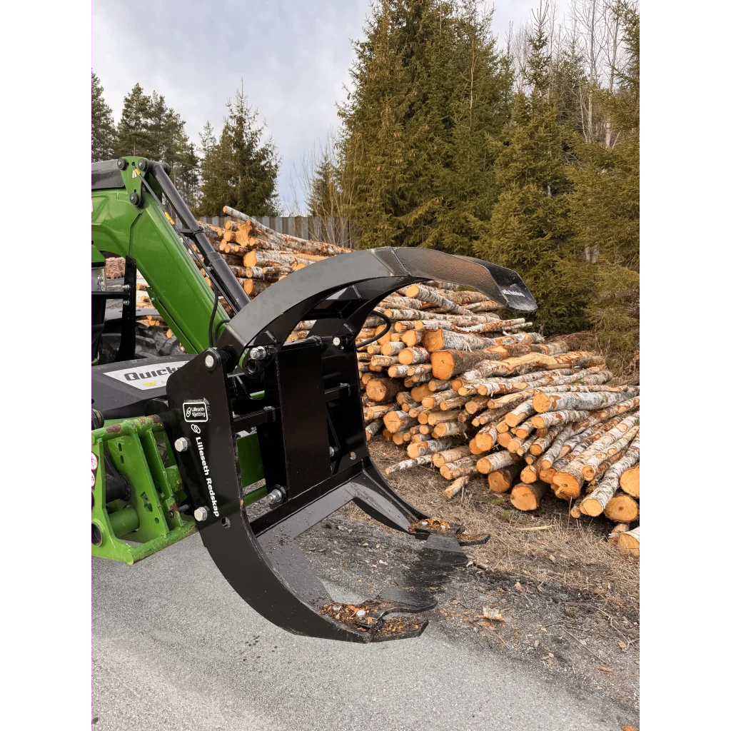 Lilleseth tømmerklo k1000 for frontlaster 1 sylinder SMS