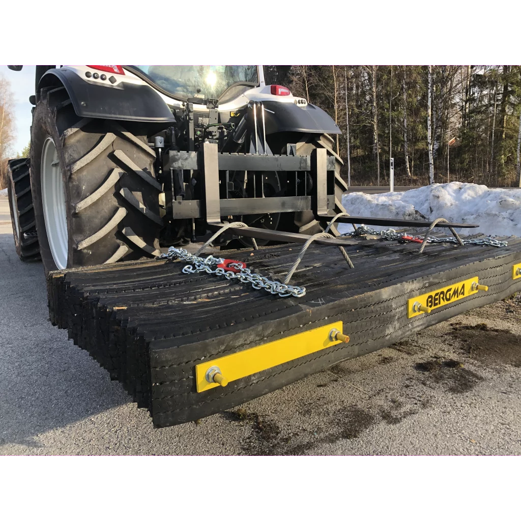 GUMMISLODD 2800MM MED TANNET REGULERBART STÅL