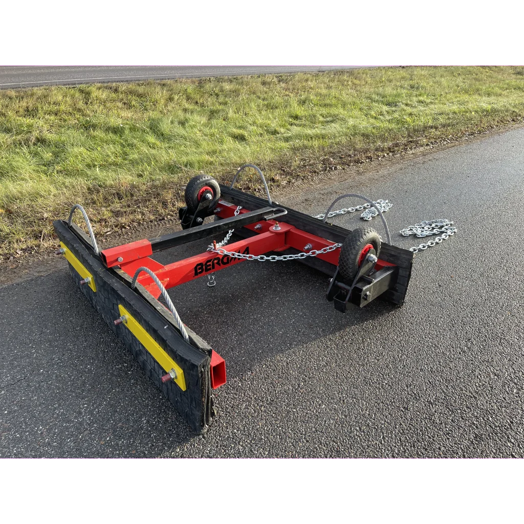 Gummislodd 1400 mm med tannet stål uni / atv med hjul