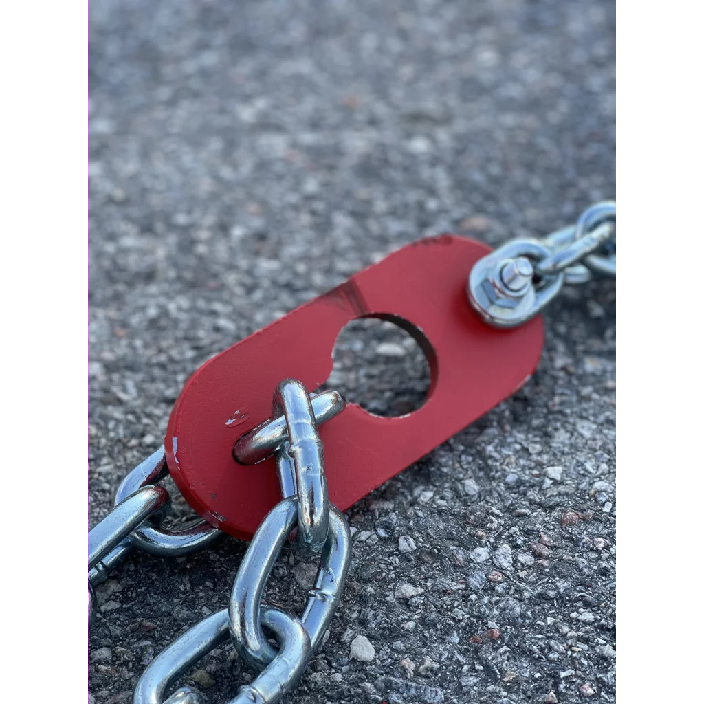 GUMMISLODD 2800MM MED TANNET REGULERBART STÅL