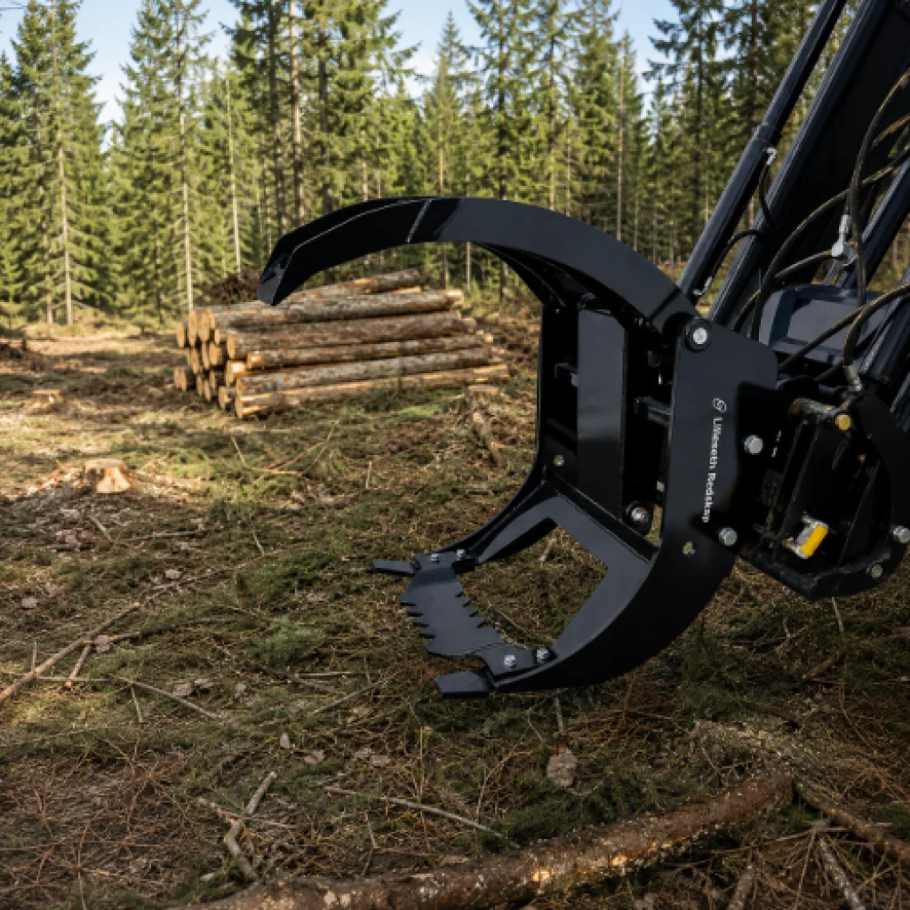 Lilleseth tømmerklo k1000 for frontlaster 1 sylinder SMS
