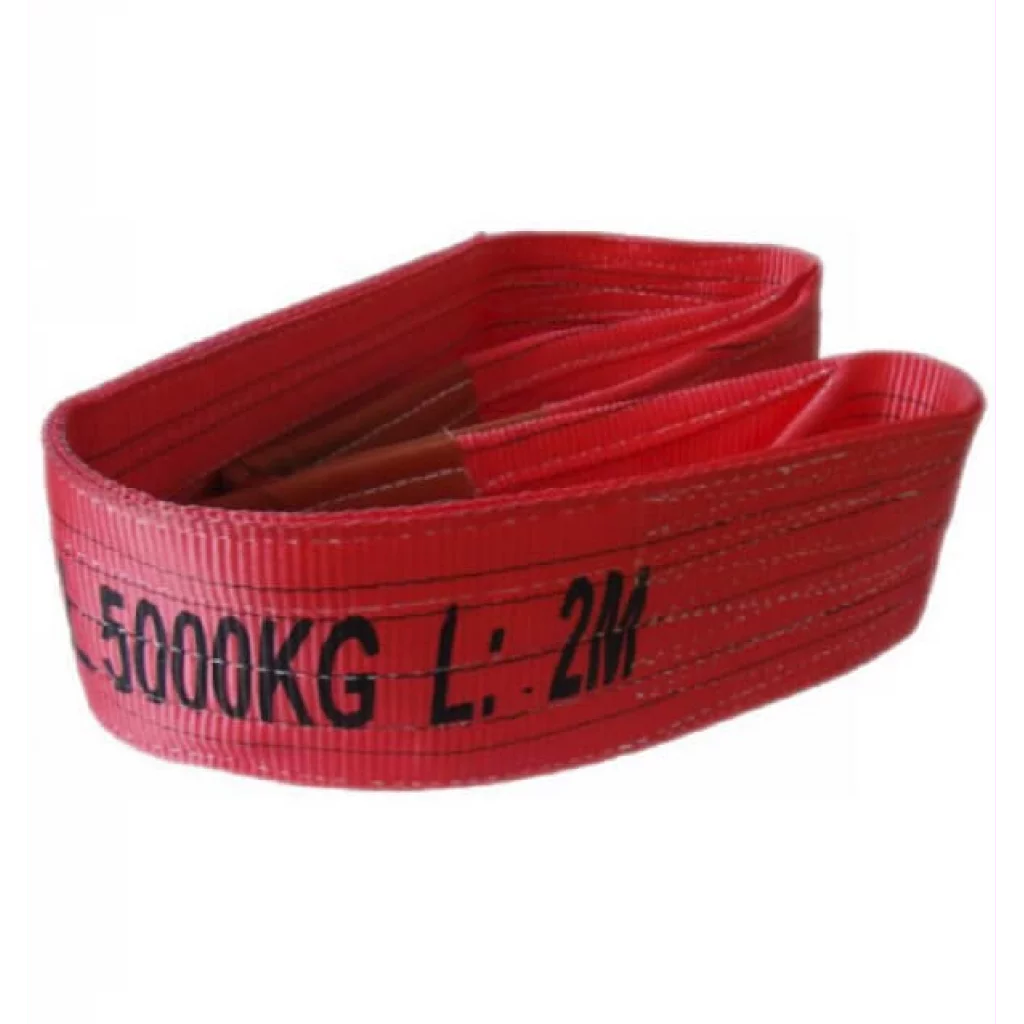 Båndstropp 5 T 1,6 m rød