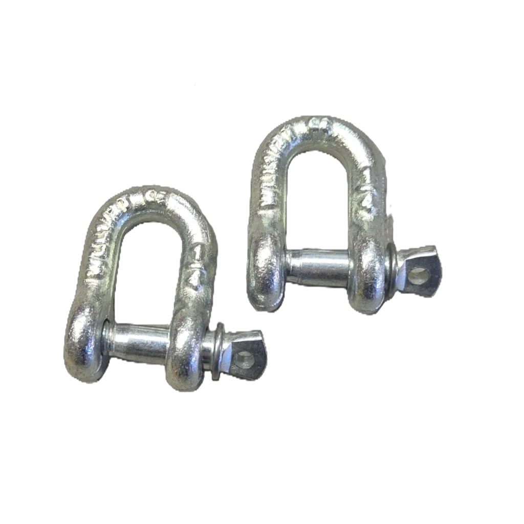 Sjakler galvanisert 1/4" 6 mm - 2pk